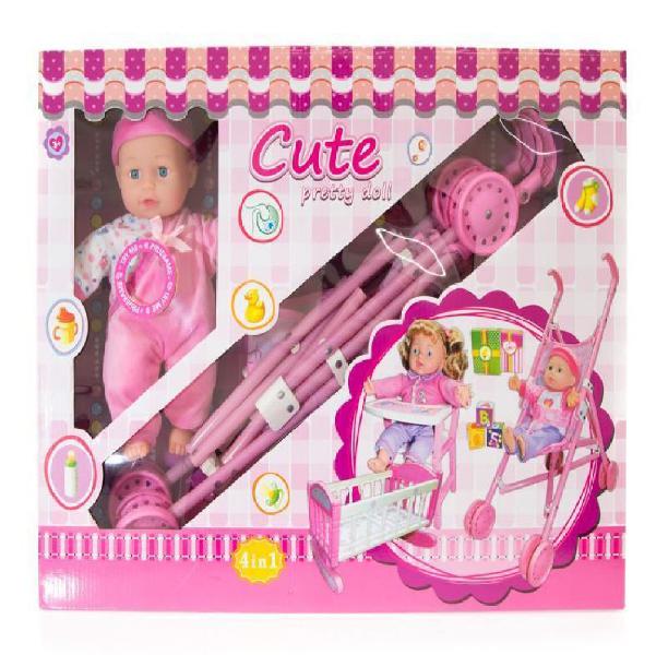 Muñeca con Set de Cuidados Cute Pretty Doll