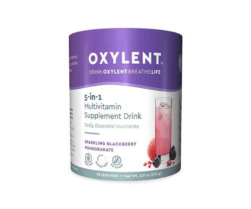 Oxylent 5 En 1 Multivitamin Sparkling Blackberry Pomegran...