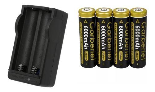4pcs Pila 18650 Más Cargador Doble Batería 3.7v Recargable