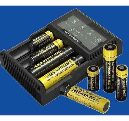 Cargador Smart Nitecore D4 Digital Lcd X4 16 Tipos Baterias