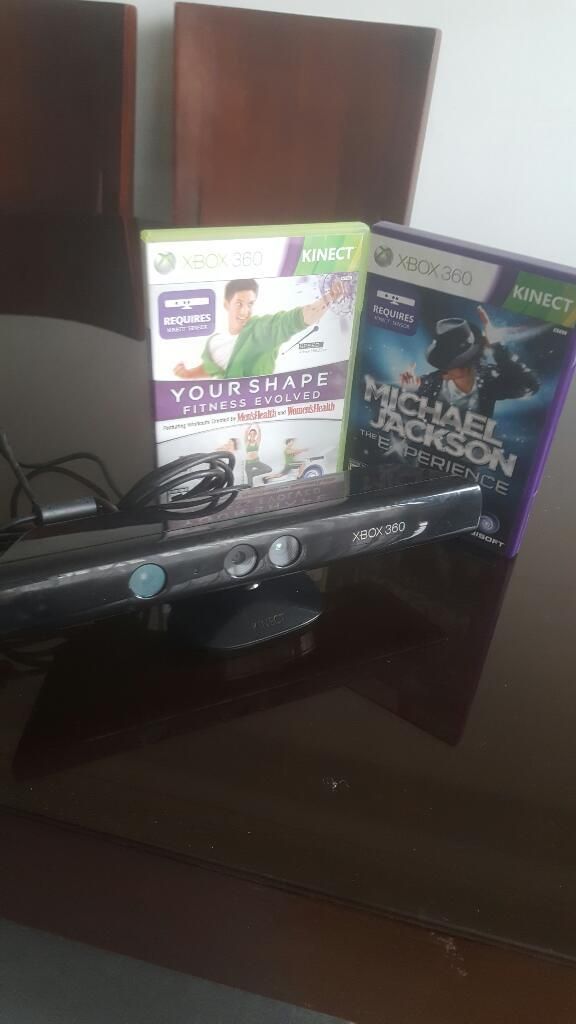 Kinect Xbox 360 con 2 Juegos Originales