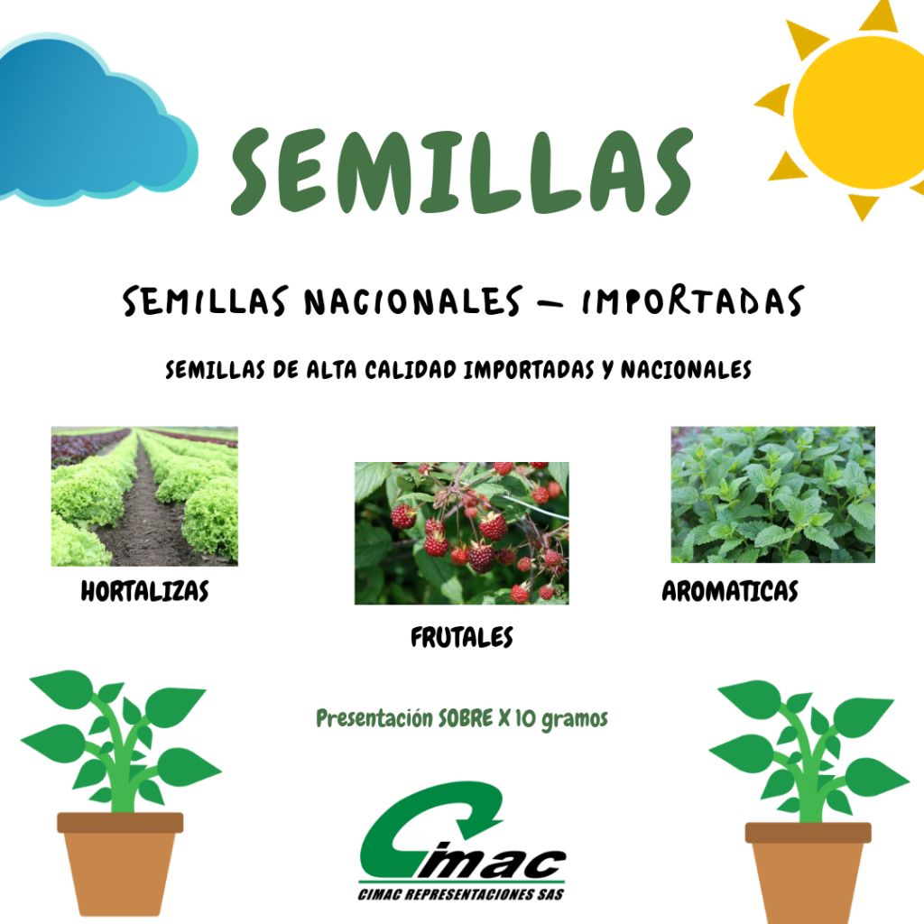 semillas frutales, aromaticas, hortalizas
