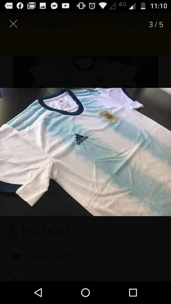 Camiseta Argentina Versión Aficionado