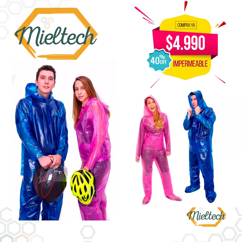 Impermeable para moto motociclista bicicleta bolsa