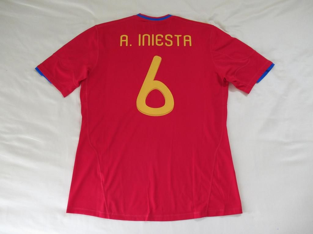 camiseta Andrés Iniesta, España 