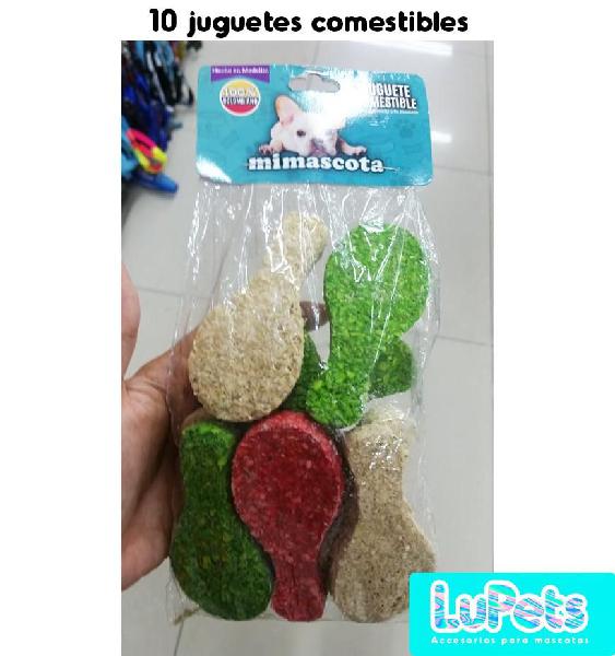 juguetes comestibles para perromascotas x10