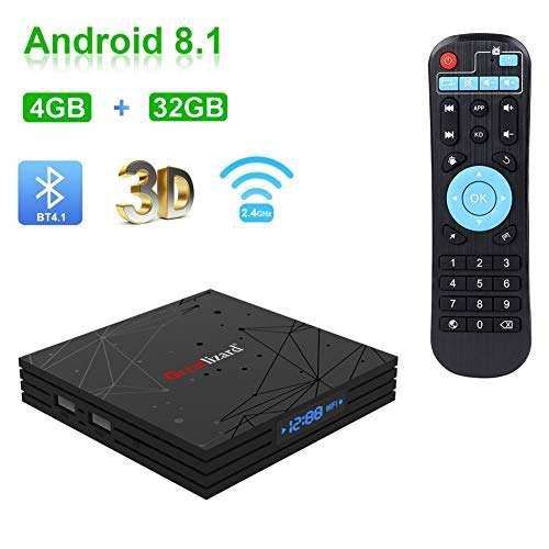 Greatlizard Android 81 T9 Caja De Tv 4 Gb Ddr3 32 Gb Emmc Qu