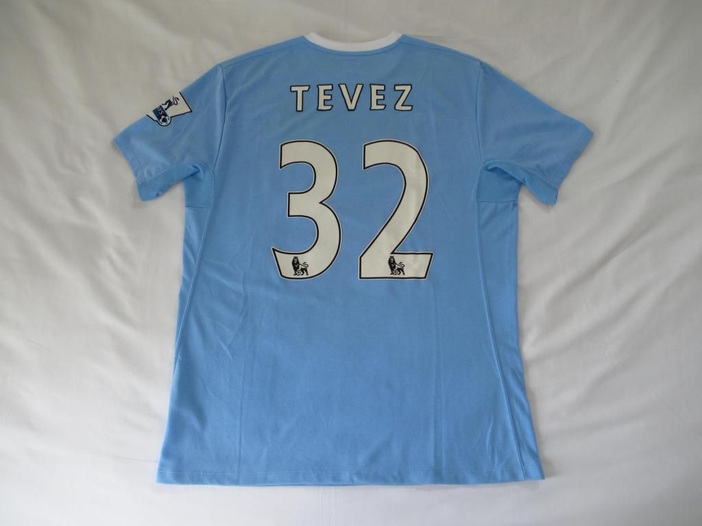 camiseta Carlos Tévez, Manchester City 