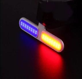 Luz USB de bicicleta de la policía LED rojo azul recargable