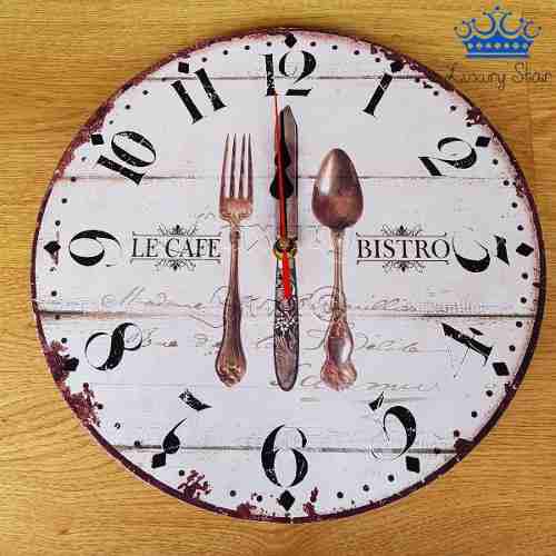Reloj Pared Restaurante Madera Vintage Café Bar Hogar