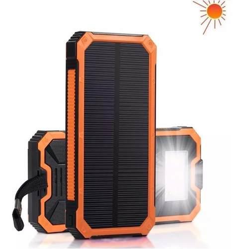 Cargador Solar Powerbank Bateria Portatil 16000 Mah + Led