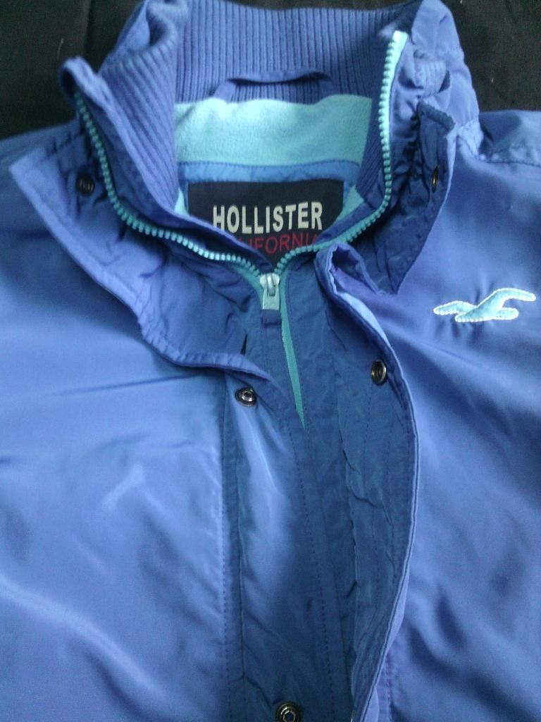 Chaqueta Hollister Original Talla L Azul