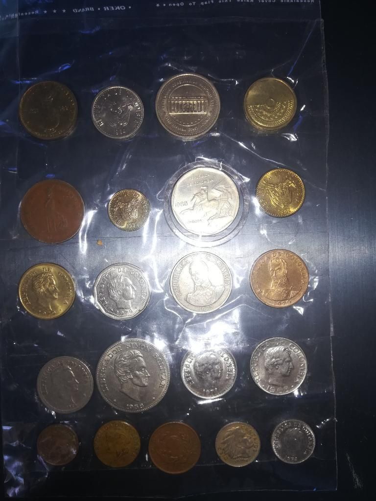 Colección de Monedas Colombianas Antigua
