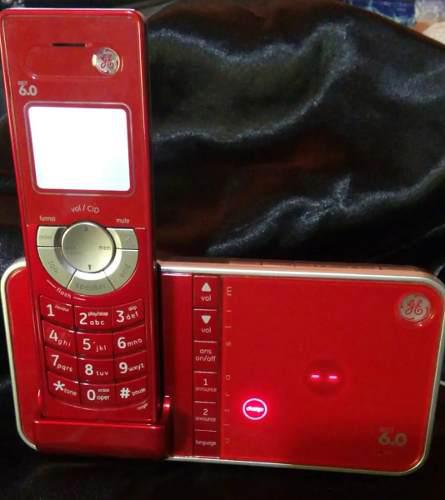 Telefono Inalambrico Rojo Ultra Slim General Electric 6.0