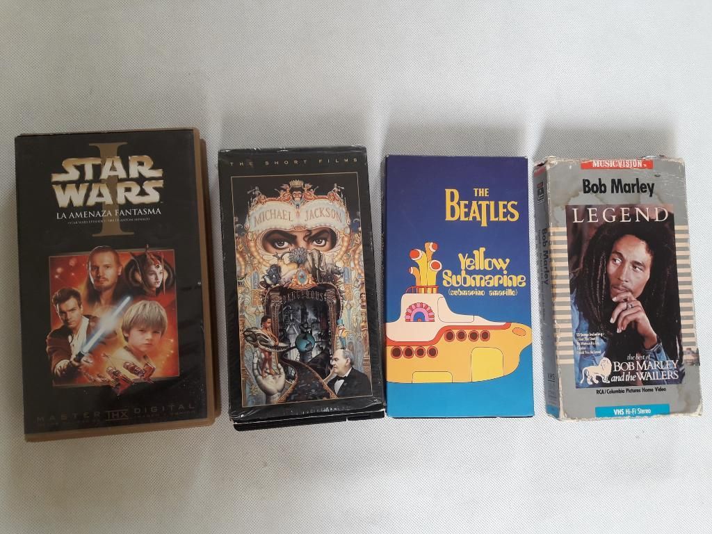 Lote Cassette Vhs Rock Beatles Starwars