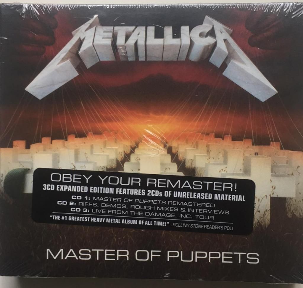 Metallica Master Of Puppets 3 Cds Nuevo Importado