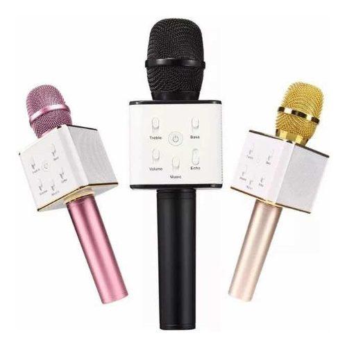 Microfono Karaoke Bluetooth Con Estuche Q7 Portátil