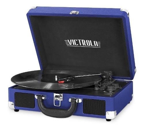 Victrola Vintage Tocadiscos Azul Naval