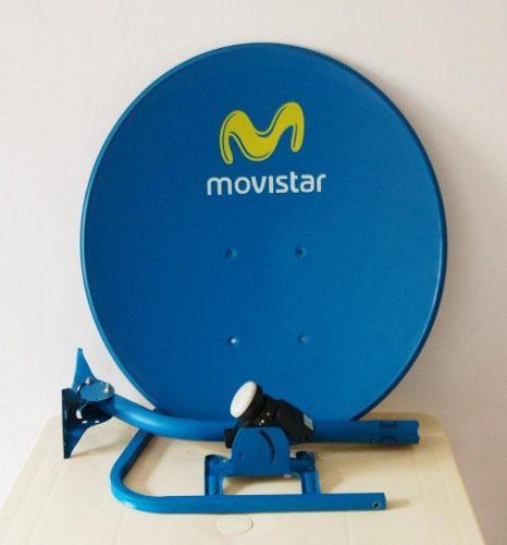 2 Antenas Satelitales Movistar + Lnb Televes Hd + Accesorios