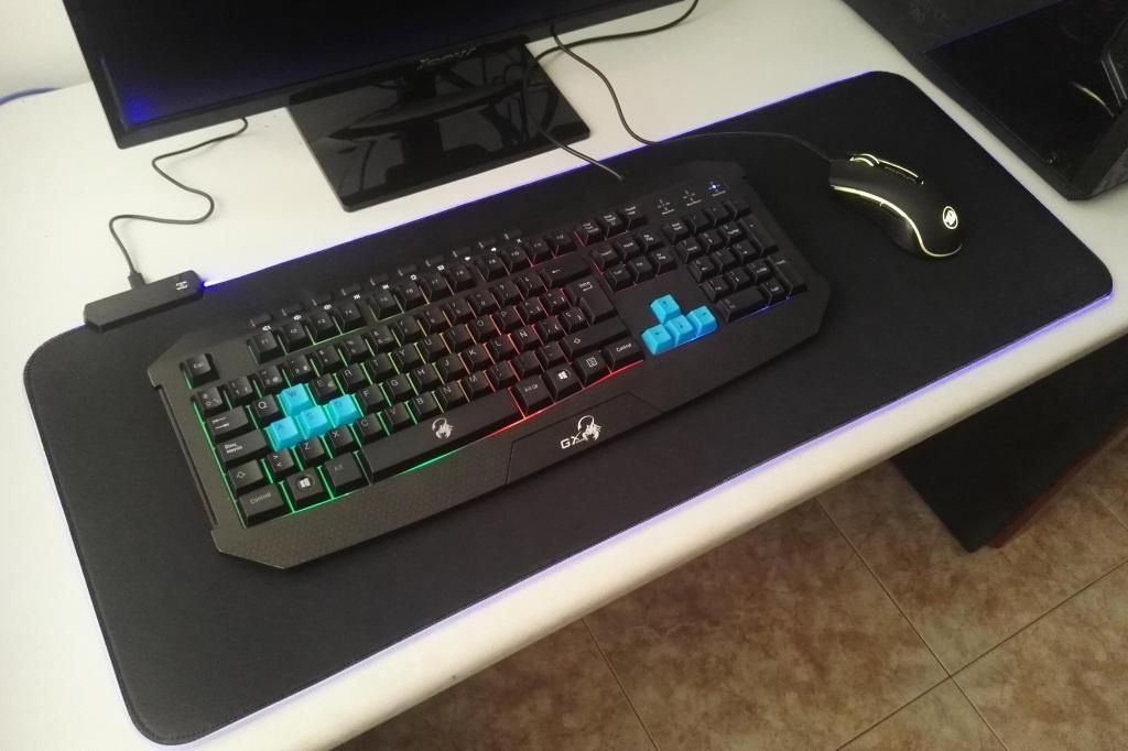 Combo MousePad RGB Extra Large Mouse gamer Redragon
