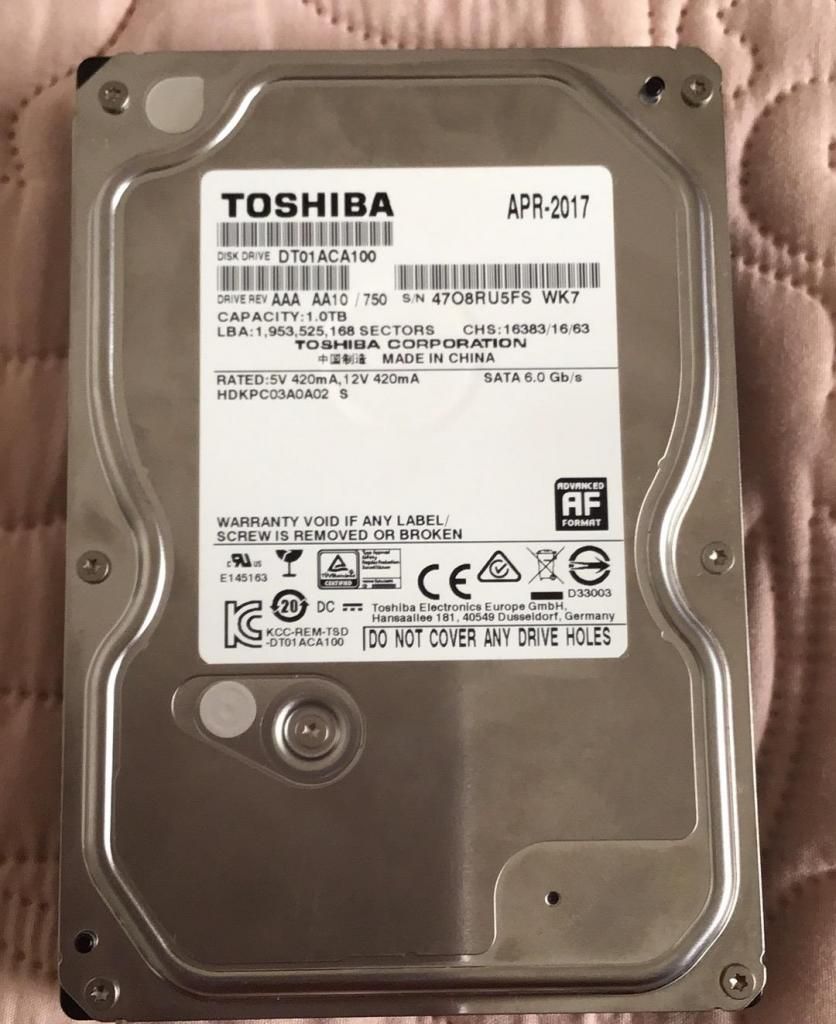 Disco Duro Toshiba 1Tb Hdd