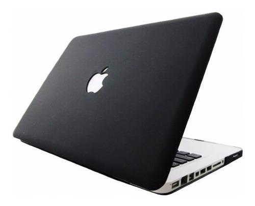 Carcasa Macbook Pro/air 13 Mate Logo Apple Color Troquelada