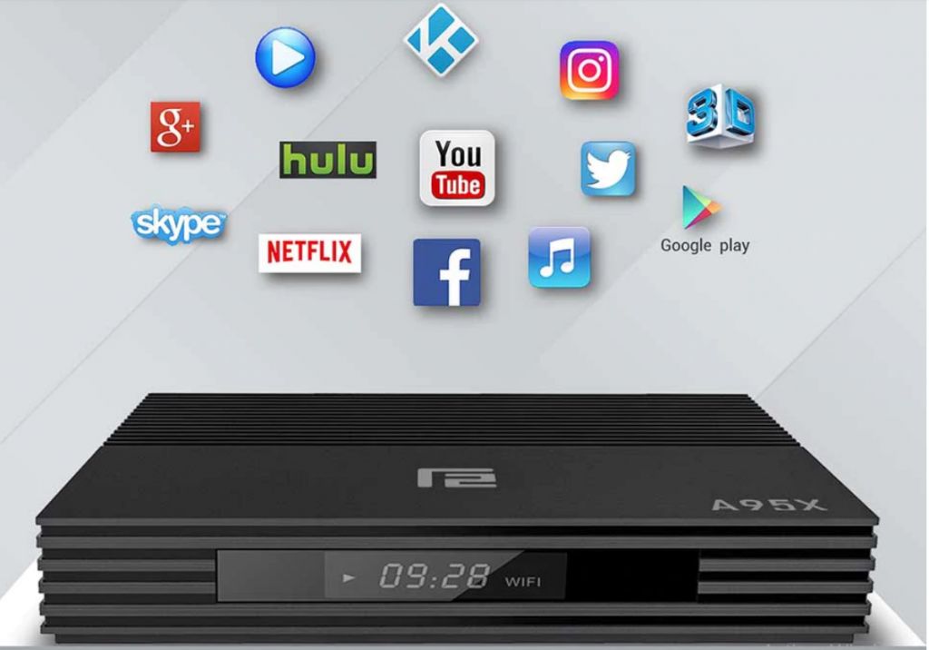 Caja de TV inteligente A95X F2 4 GB 64 GB Amlogic S905X2