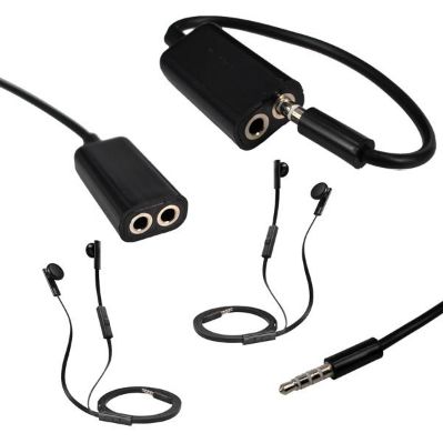 Splitter Adaptador Divisor Cable 2 Auriculares Audífonos