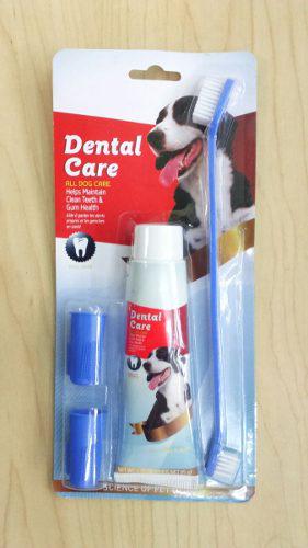 Cepillo Dental + 2 Cepillos Adicionale + Crema Dental Perros