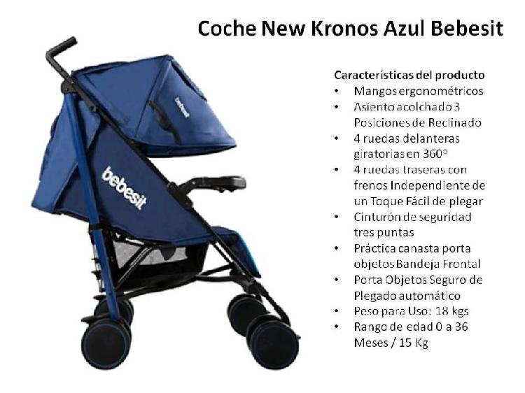 Coche Azul Bebesit 3 Niveles