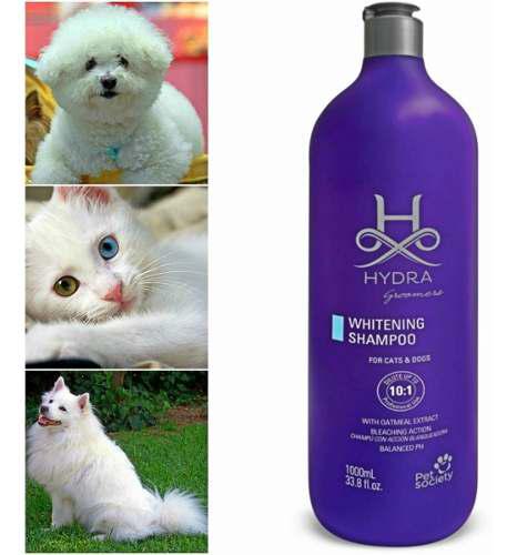 Hydra Whitening Shampoo 1 Lt. Perro Y Gato Pelo Blanco