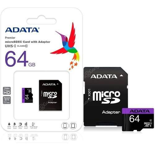 Memoria Micro Sd 64 Gb Adata Clase 10