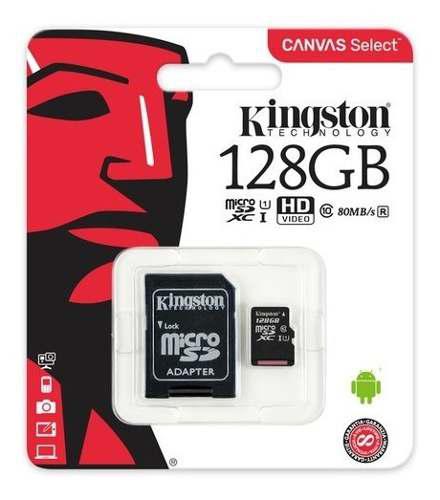 Memoria Micro Sd Kingston 128gb Clase 10