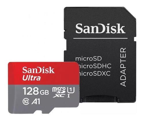 Memoria Micro Sd Sandisk Ultra 128gb Clase 10 100mb/s Hd