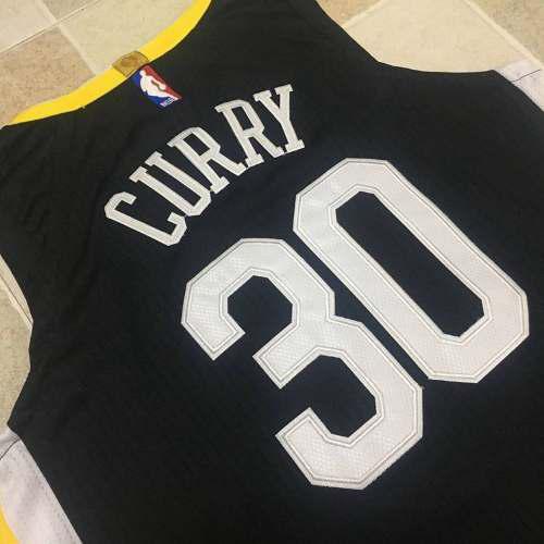 Nba Jersey - Warriors - Curry - Nuevo Modelo 2018 Negra Town