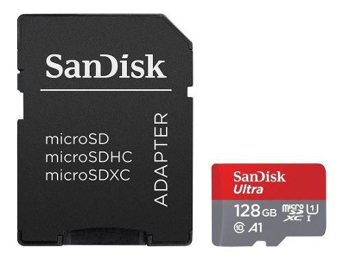 Sandisk Ultra, Tarjeta Micro Sdxc 128gb C10, U1, A1, 100mb/s