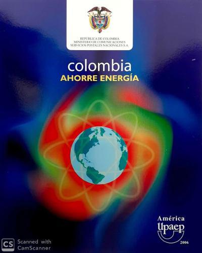 Carpeta Colombia Ahorre Energía-2006-filatelia -
