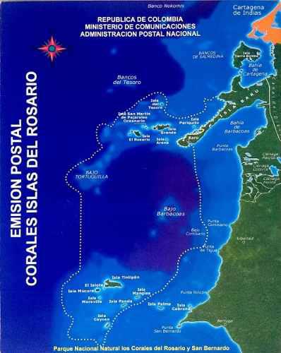 Carpeta Corales Islas Rosario - 2003 -filatelia-estampillas
