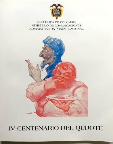 Carpeta Iv Centenario Del Quijote 2005-filatelia-estampillas