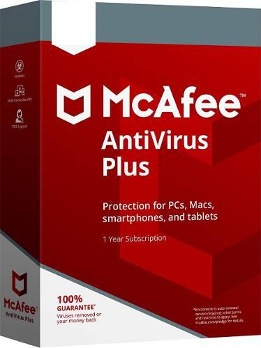 Mcafee Antivirus Plus 2019 1pc Licencia Electronica