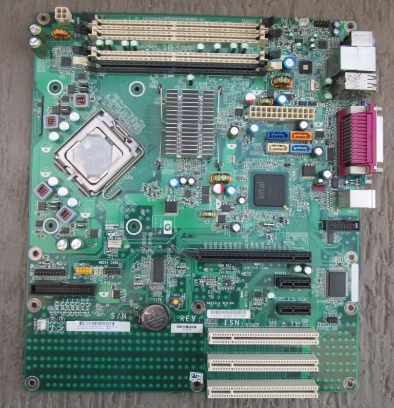 Board BTX Hp Compaq DC con procesador Intel