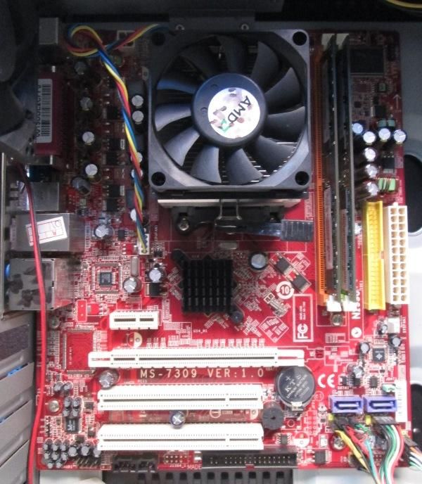 Board MSI K9N6GSM-V, Athlon 64 XGhz y DDR2 1gb