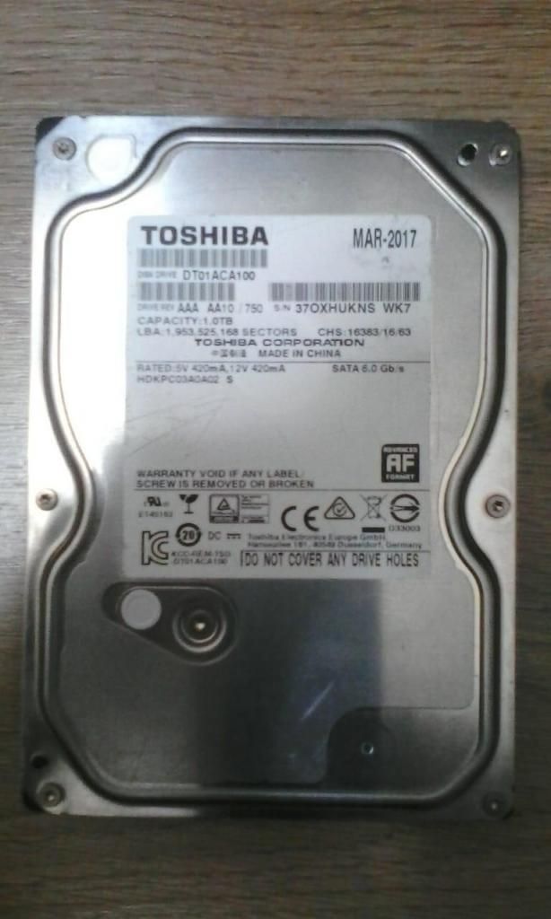 Disco duro Toshiba Sata gb para PC