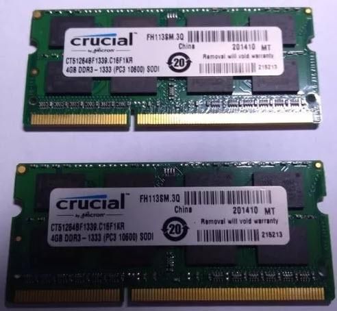 Memoria RAM Macron Crucial 8gb (4gbx2) DDR MT/s