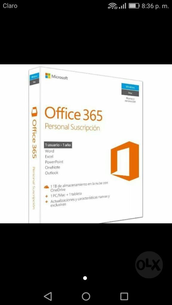 Suscripcion de Office 365