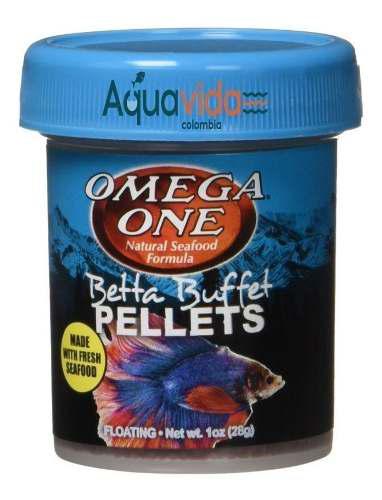 Betta Buffet Pellets 28gr Omega One Para Peces Tropicales