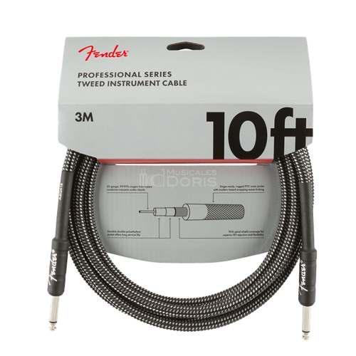 Cable Instrumento Fender Professional Series 3mts Gris Tweed