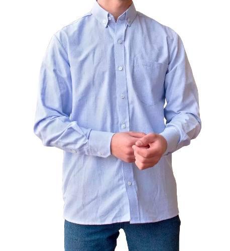 Camisa Oxford Nacional Dotación Hombre Clásica Botón Down