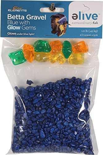 Elive 1056 034295 Betta Gravel Con Glow Gems Blue