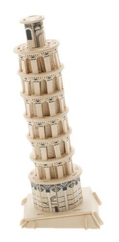 Rompecabezas De Madera Grande 3d Modelo Torre Pisa